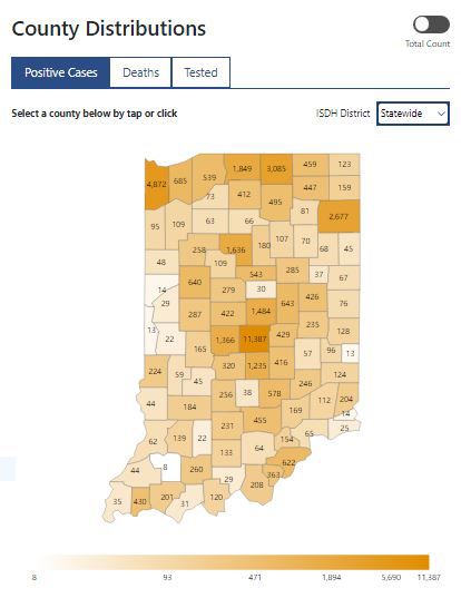State map Wednesday